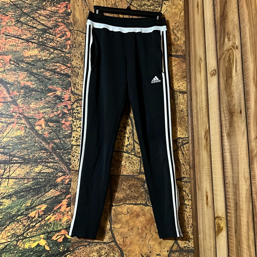 Adidas size small black and white Women’s Training Soccer Pants